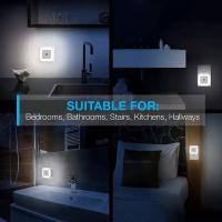 Luz Nocturna Cuadrada LED Con Inducción Inteligente Luz De Energía Ahorradora Para Dormitorio Iluminación Interior - details 0