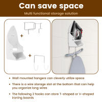 Soporte De Plancha De Pared Para Hogar Y Hotel Organizador Ecológico De Almacenamiento Para Ropa Material De Hierro Montaje En Pared - details 2