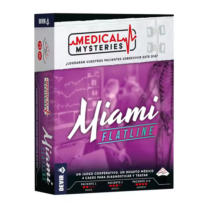 Medical Mysteries Miami: Flatline, un juego de deducción editado por Devir - 1