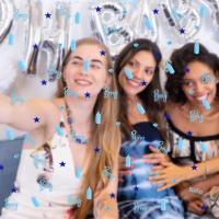 Confeti Azul Y Rosa Para Baño De La Madre Decoraciones Para Fiesta De Cumpleaños De Bebé Niño Y Niña Desechable Plástico 15g Por Bolsa - details 16