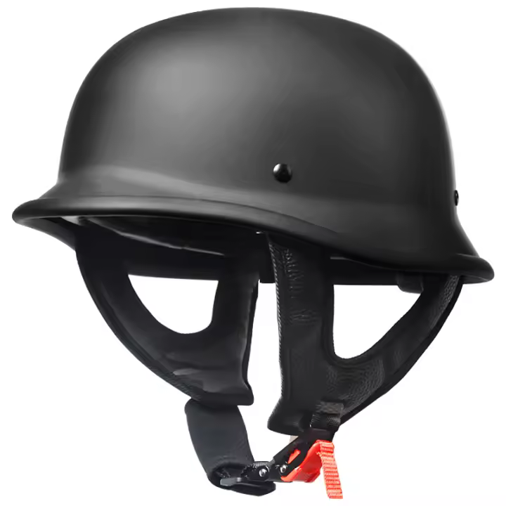 Casco De Motocicleta AD Nuevo Retro Mitad Casco Cuatro Estaciones Soldado General Alemán Casco Con Boya Material ABS Unisex - 1