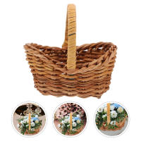 4 Pcs Mini Canastas De Paja Para Decoración De Casa De Muñecas Pequeñas Canastas De Pan Tiny Para Bebés Niña Hamper Accesorios De Rattan - details 7