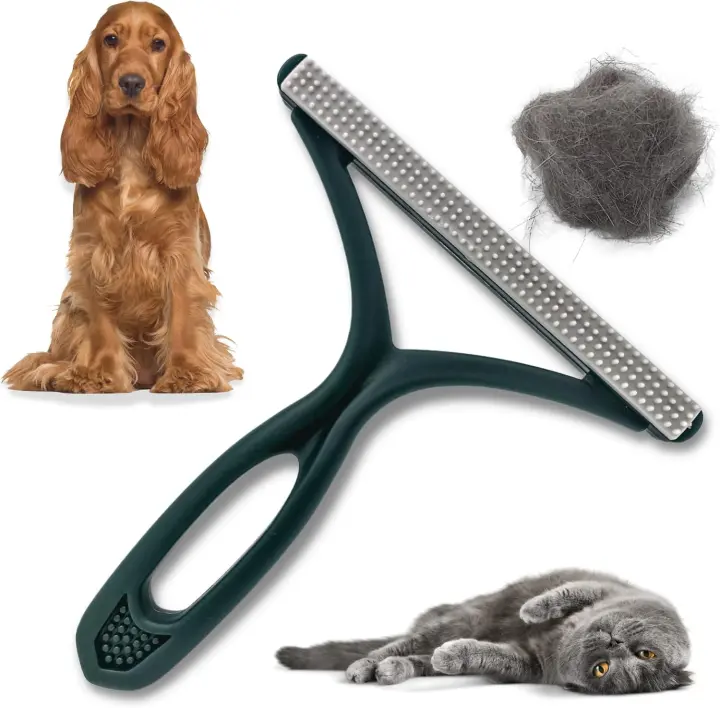 Quitapelusas reutilizable para mascotas | Quitapelusas portátil | Cepillo para alfombras | Limpiador de herramientas para mascotas fácil de limpiar | Ropa, muebles, alfombras y sofás (verde) - 1