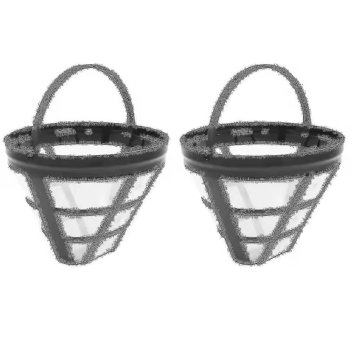2pack No.4 Reusable Coffee Maker Basket Filter For Ninja Filters, Fit Most 8-12 Cup Basket Drip Cof - 1