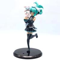 Figura De Colección Anime Hatsune Miku X Cinnamoroll 17CM Decoración Kawaii Regalo Para Niños Modelo De Acción Unisex - details 6