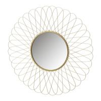 Espejo Decorativo Dorado Fornord - Flor de Metal - 56x56 Cm - details 0