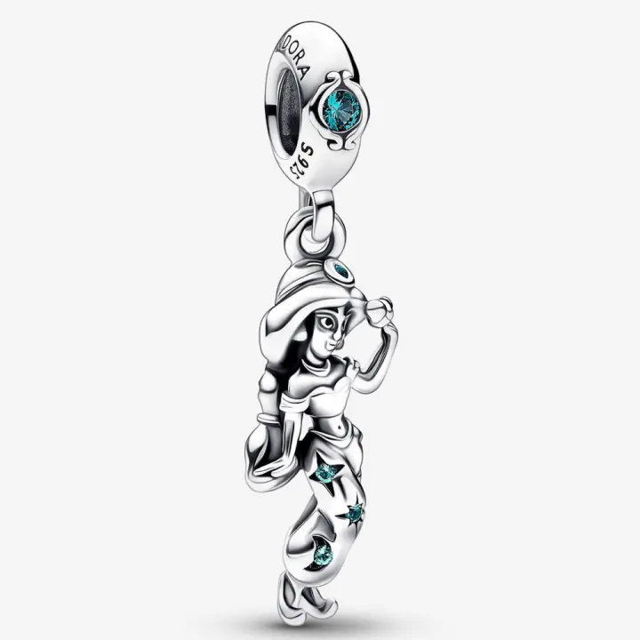 Pandora Charm de Colgante en Plata de Ley Disney series, "Aladdin" Princesa Jasmine 792343 C01,Incluye Caja Original - 1