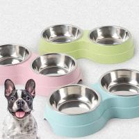 Tazas De Alimentos Y Agua Para Mascotas Doble Acero Inoxidable Alimento Y Agua Para Perros Gatos Pupusas Accesorios Pequeños Para Perros - details 0