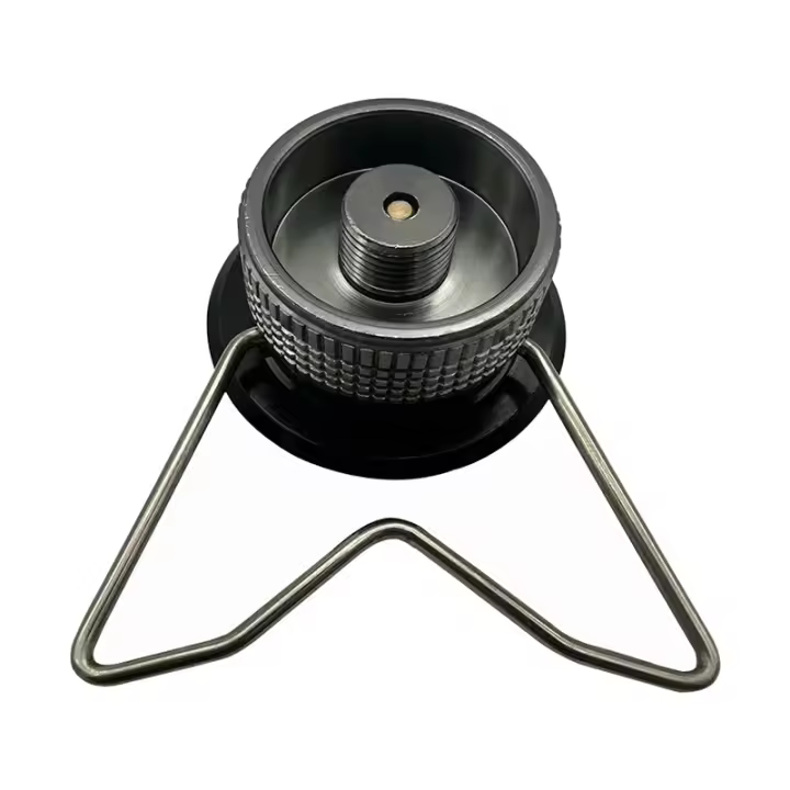 Adaptador De Butano Para Camping Con Soporte Conversor De Carburador De Gas Nozzle Botella Tipo Entrada Válvula De Salida Tipo Tornillo - 1