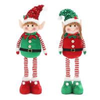2pcs Muñecos De Enano Navideños Telescopio Para Colgar En La Puerta Decoraciones De Elfos Para Niños Regalos De Navidad - details 7