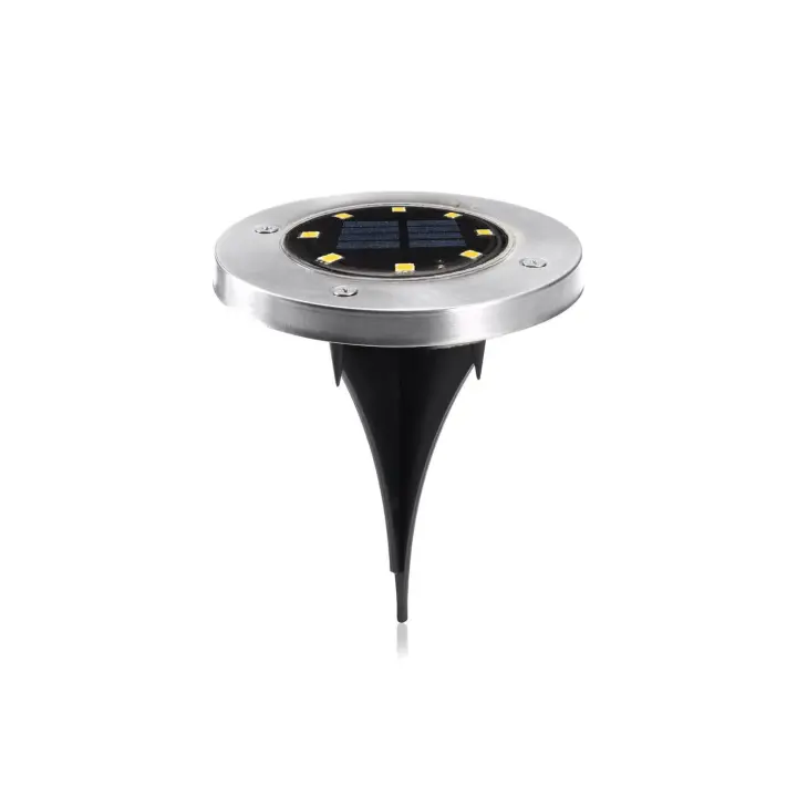 Mediawave tienda faro carga solar 8 LED luz fría al aire libre impermeable - 1