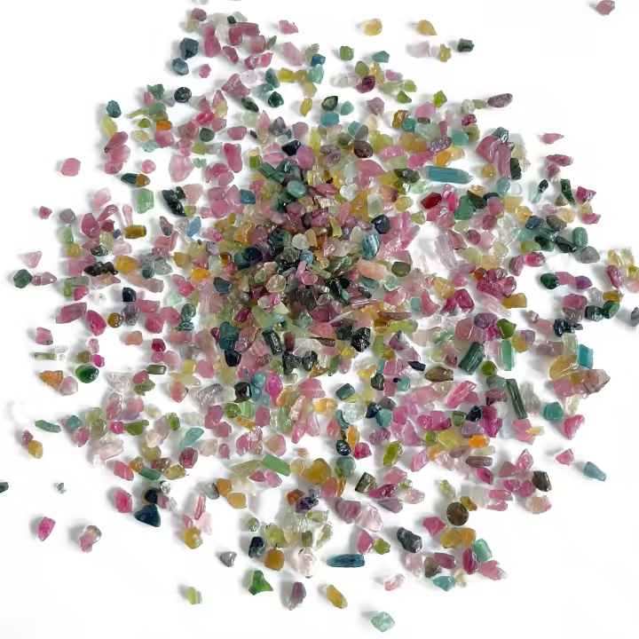Paquete De 50 Gramos De Piedras Gemelas Naturales AAA Color Arcoíris 3-7mm Pedazos Para Equilibrio Chakra Energía De Hechicero - 1