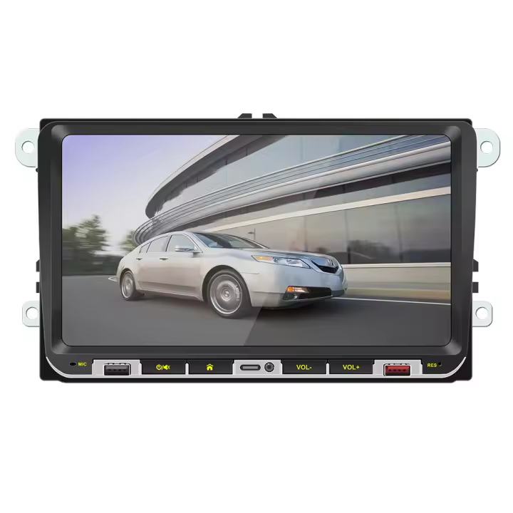 Radio De Coche DuoDton 2din 9'' Pantalla Táctil HD Con CarPlay Para VW Volkswagen Golf Passat Seat Reproductor Multimedia MP5 FM Estéreo Negro - 1