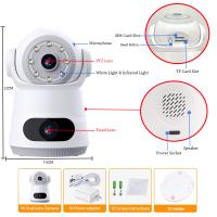 Cámara Interior 8MP Con Vigilancia De Tarjeta SIM 4G Intercomunicador De Voz Bidireccional Seguimiento Automático De Cuerpo Visión Nocturna En Color Para Seguridad Doméstica - details 0