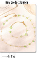 Collar de Piedra de la clavícula pulsera de Arce Hecho A Mano DE LA Cadena de estil ins conjunto de las mujeres - details 10