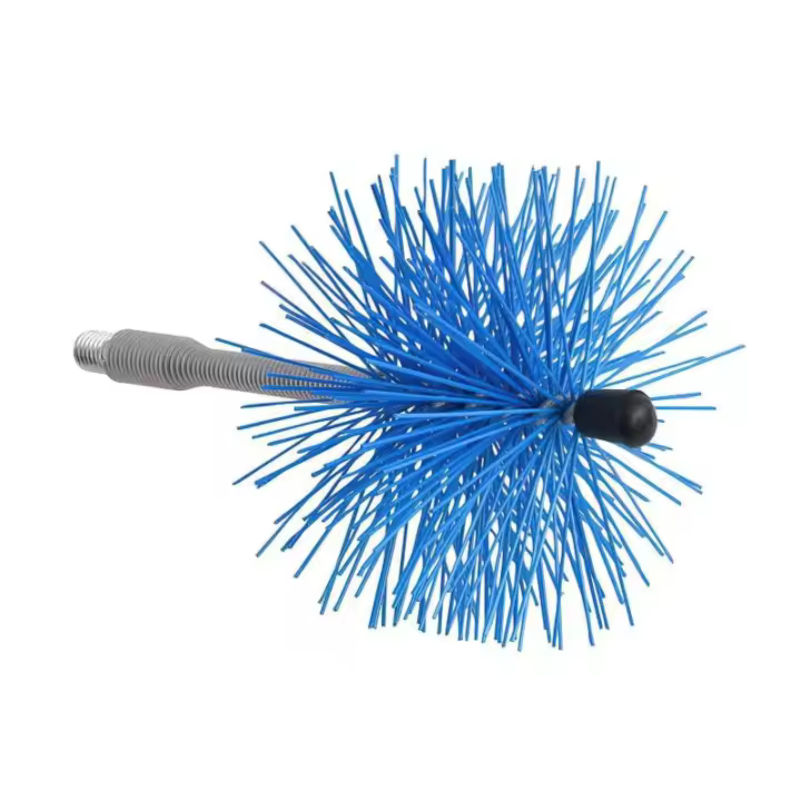 Deshollinador cepillo nylon eje flexible 100 mm. - 1