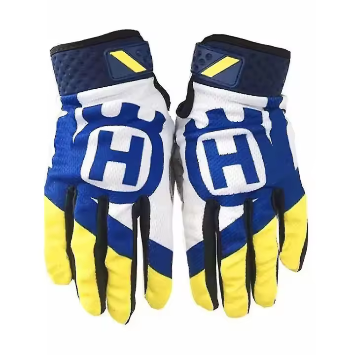 2024 husqvarna Moto Gloves Top Navy MX Motorcycle Gloves Off Road Motocross Glove MTB Dirt Bike Glove - 1