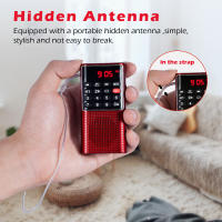 Mini Radio FM Portátil Con Altavoz Integrado Grabadora Y Batería Recargable De Larga Duración Radio Walkman MP3 De Mano Con Antena Fuerte - details 4