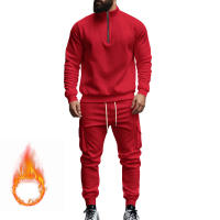 Conjunto Deportivo Casual Para Hombres Verano Otoño Invierno Con Cierre De Cremallera Y Veludo Tejido De Poliéster Talla S a XXXL - details 60