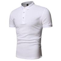Camisa Polo De Algodón Para Hombre Manga Corta Estilo Casual Moda Verano Colores Contrastantes Camisetas Top Para Diario - details 9