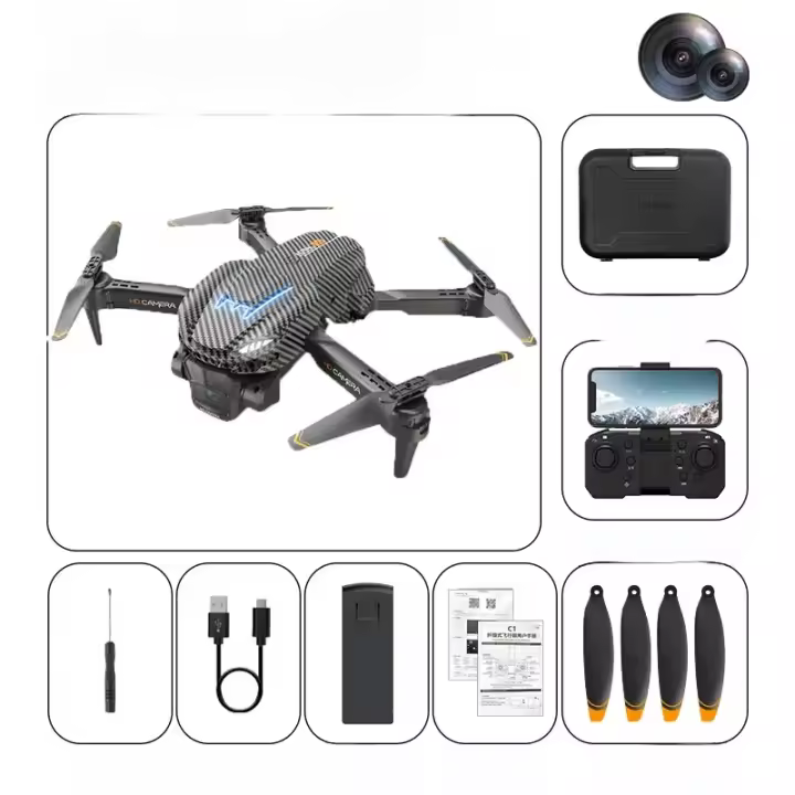 Dron Mini A16 Max Con Cámara 4K Modo Cabeza No Avizora Vídeo Por Gestos Mapa UVA Evitación De Obstáculos FPV WIFI Control Remoto 150M - 1