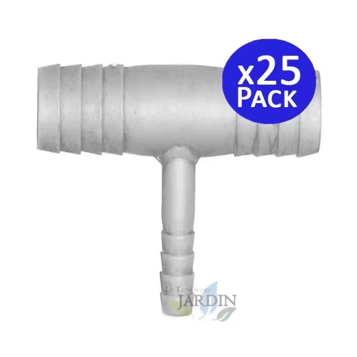 Suinga Pack 25 Te Reducida 10mm a 7mm para Tubería Flexible - 1