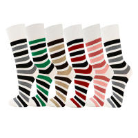 rparty Calcetines Diseños a la moda para Mujer, Estanpados a Rayas y Casuales de Algodón con diversos Colores, 6 pares de talla 35 a 40 - details 3