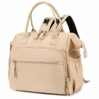 Mochila para mamá, bolso de mano para guardar biberones y pañales, mochila impermeable que se puede colgar en el cochecito de bebé, bolsa de almacenamiento - details 7