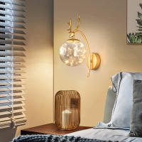 Lámpara De Pared LED Moderna En Vidrio Color Nordic Minimalista Para Dormitorio Sala De Estar Comedor Cocina Iluminación Interior - details 0