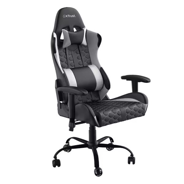 SILLA TRUST GAMING GXT 708 RESTO GAMING GIRATORIA 360 ELEVADOR DE GAS CLASE 4 RESPALDO AJUSTABLE COLOR NEGRO / ROJO 24217 - 1