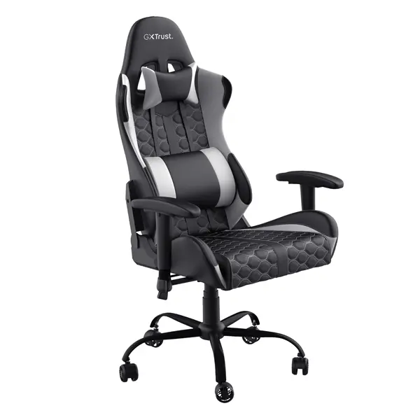 SILLA TRUST GAMING GXT 708 RESTO GAMING GIRATORIA 360 ELEVADOR DE GAS CLASE 4 RESPALDO AJUSTABLE COLOR NEGRO / ROJO 24217 - 1