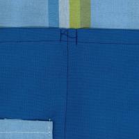 Casulla de rayas de colores con escote redondo Confecciones J. García - details 2