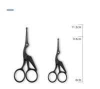 Tijeras Profesionales Para Pelo Facial Acero Inoxidable Redondas Para Barba Bigote Cejas Pestañas Corte Preciso Y Duradero - details 10