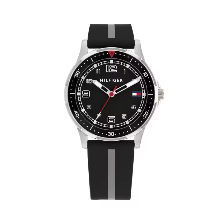 Tommy Hilfiger BOYS 1720034 Reloj de niño - Acero y silicona negra - 1