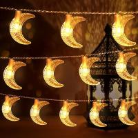 Luces De Cadena De Luna Para Decoración De Ramadan Operadas Por Batería LED Luces De Feliz Ramadan Para Fiesta De Crescent En Jardín Y Salones Del Hogar - details 0