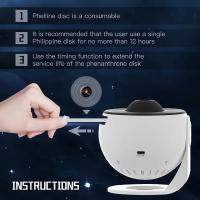 Proyector De Galaxia 12 En 1 Planetario Luz Nocturna Estelar Realista Sistema Solar Luna Decoración De Techo Para Niños Y Adultos - details 8