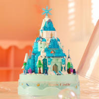 Castillo De Hielo Y Nieve Con Música Para Niñas Bloques De Construcción Creativos Y Divertidos Regalo De Navidad Para Niñas - details 6