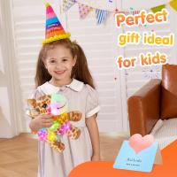Juguete De Peluche Giraffe Suave 35cm Con LED Y Luz Interior Musical Regalo De Cumpleaños Para Niñas Y Niños Con Animal Brown - details 7