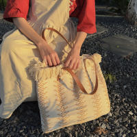 Bolso De Mano Casual Grande Para Playa Y Compras Bolso De Hombro Mujer Bolsa De Compras Con Manija Superior Bolso De Mujer De Lino Con Cierre Hasp - details 7
