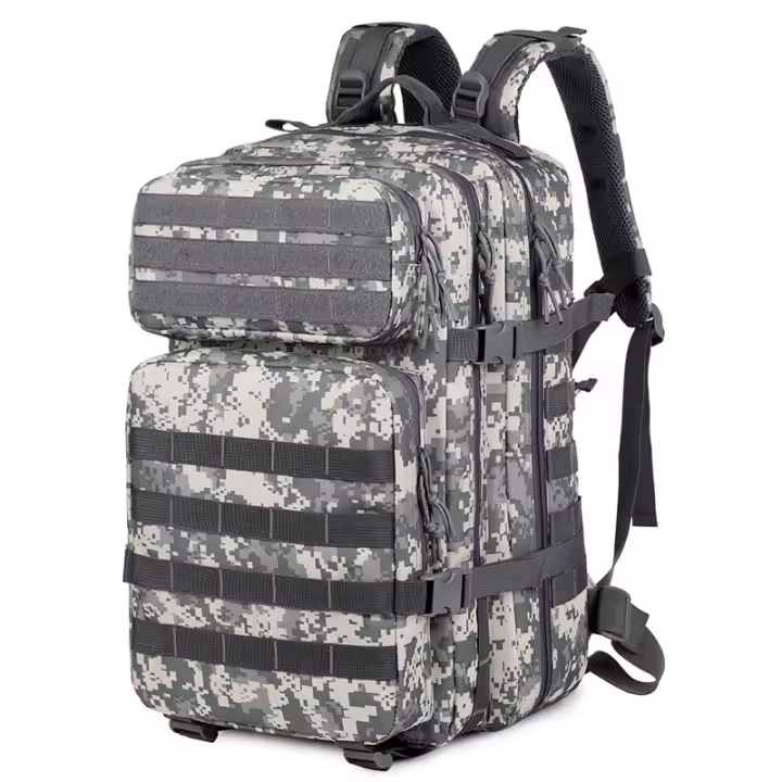 45L Mochila Táctica Militar Paquete de Asalto Gran Bolsa Ordenador Portátil para Viajar Senderismo Camping Trekking Cam - 1