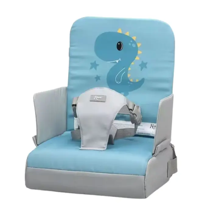 Trona de viaje para bebés Kiokids azul o rosa - Compacta y segura para alimentar a tu bebé en cualquier lugar - 1