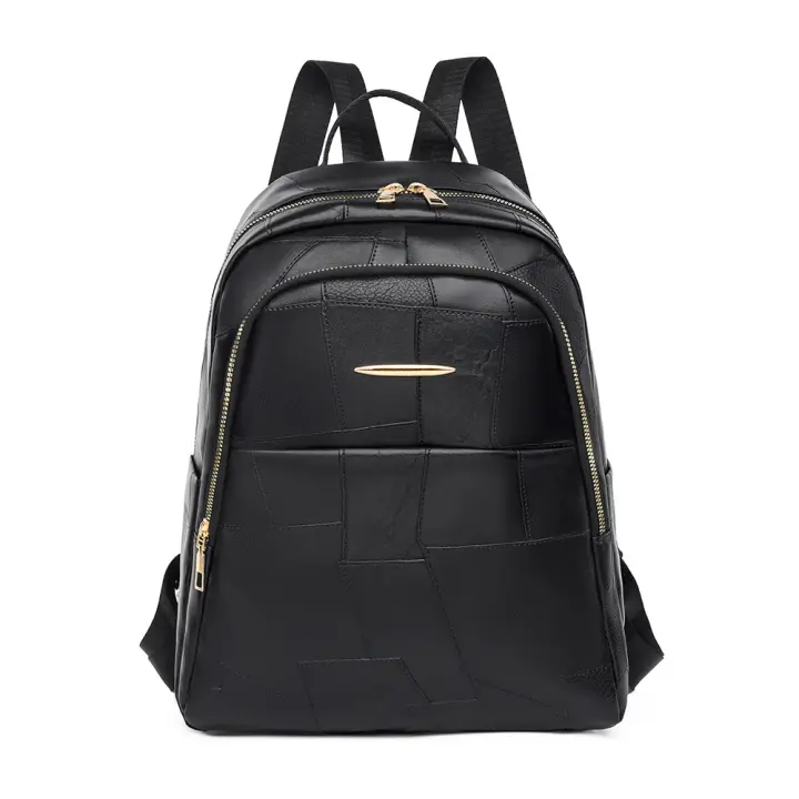 Mochila escolar de piel sintética suave, estilo japonés, para estudiantes universitarios, de viaje y ocio, de gran capacidad, a la moda para hombre - 1
