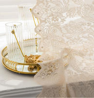 Cortina De Encaje Beige Con Perlas Francesas Estilo Princesa Para Decoración De Ventanas Puertas Y Balcones De Dormitorio Y Sala De Estar Sin Necesidad De Perchas - details 4