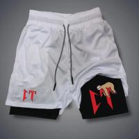 Nuevos Shorts De Verano Para Hombre 2024 Quick-Drying Deporte Fitness Estampado Divertido Talla M-3XL Ropa Deportiva Doble Capa - details 5