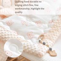 Manta De Cuna Acolchada 100x120cm Para Bebé Suave Y Transpirable Cubierta De Sueño Para Newborn Infant Swaddle Wrap 4 Estaciones Unisex - details 3