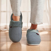 Zapatillas De Casa Para Mujer Invierno Antideslizantes Algodón Cálidas Plush Para Parejas Zapatos Internos Transpirables Talla Verdadera - details 28