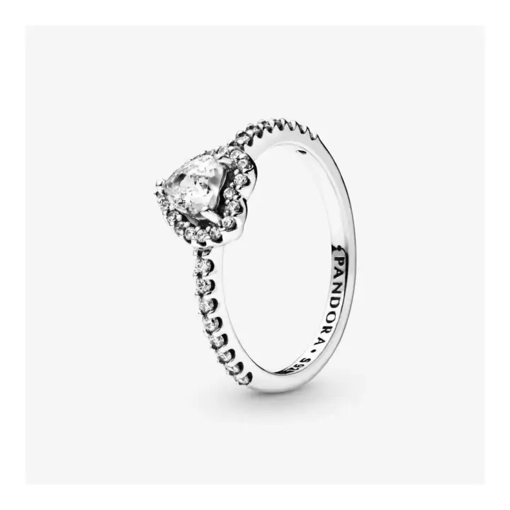 198421C01 - Anillo Pandora Corazón en Relieve de plata de ley 198421C01 PANDORA Silver  Anillo Pandora original - 1