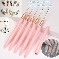 Set De 5 Pinceles Para Uñas Nail Art Liner Cuchillas Extensas Para Dibujar Profesionalmente Material Plástico - details 8