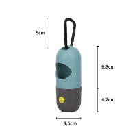 Dispensador De Bolsas De Basura Para Perros LED De Biodegrado Portátil Para Exteriores Accesorios De Limpieza Para Mascotas Gatos Y Perros - details 1