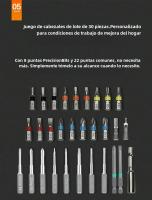 Worx WX242 4V Set De Destornilladores Eléctricos Automáticos Recargables Herramientas Eléctricas De Precisión Para El Hogar Sin Cable - details 10